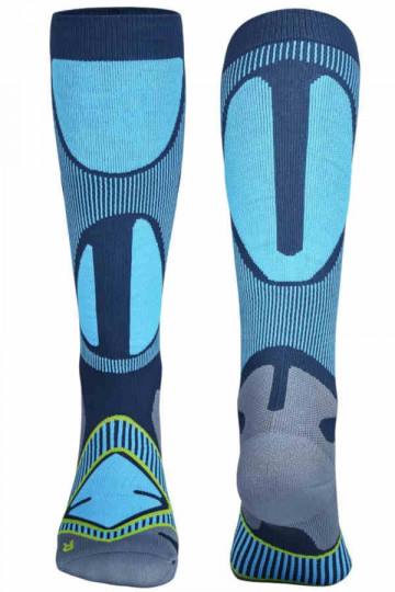 Ski Performance Compression Socks in blau