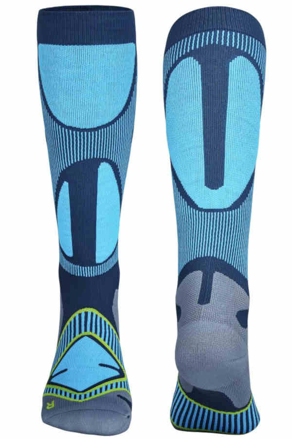 Ski Performance Compression Socks in blau