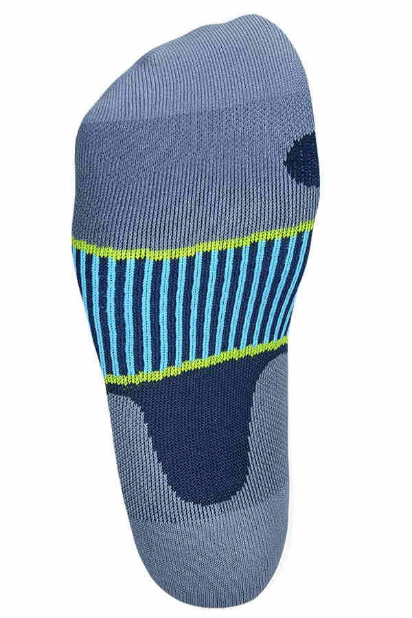 Ski Performance Compression Socks blau, Sohle