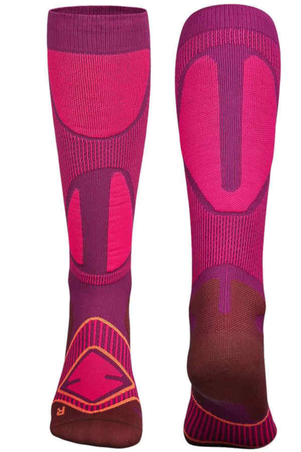 Ski Performance Compression Socks in Pink