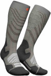Outdoor Merino Compression Socks Women in stone grey