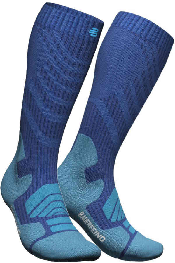 Outdoor Merino Compression Socks Men in Lava grey