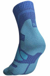 Outdoor Merino Mid Cut Socks Men in ocean blue