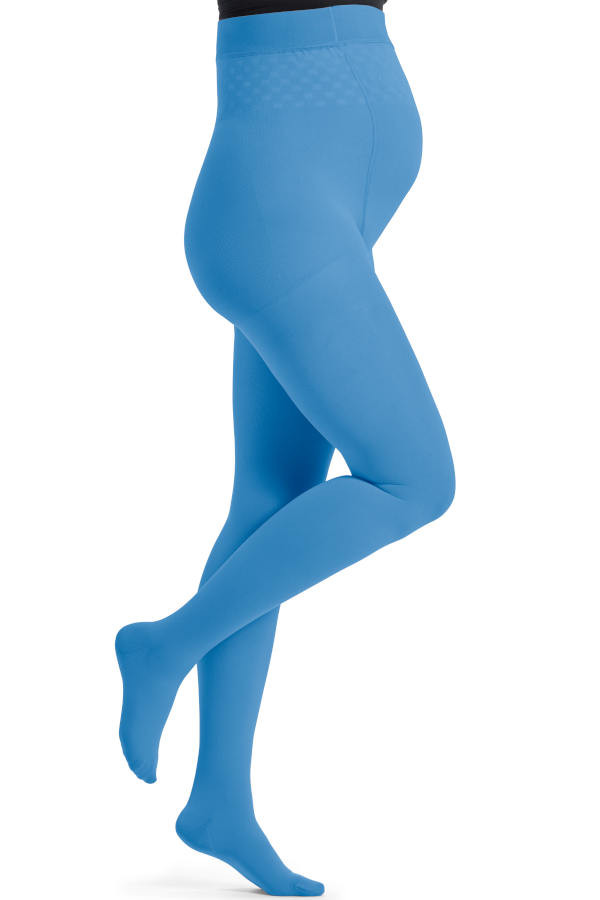 Sigvaris® Style Color Schwangerschafts Kompressionsstrumpfhose in blau