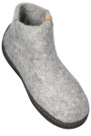 Tofvel Wollfilz-Hausschuhe mit Outdoorsohle grau