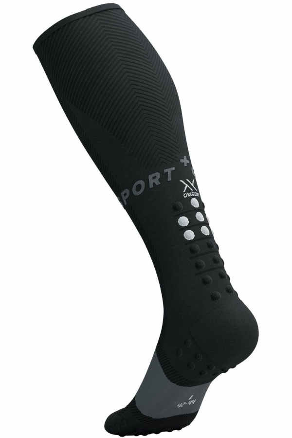 Full Socks Oxygen Compressport in schwarz, Seitenansicht