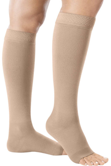 Juzo® Intenso ADH KKL2 Balance Haftrand mit offener Fussspitze in mandel