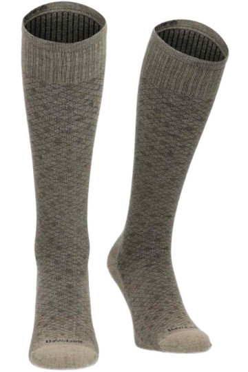 Fancy Federleicht Merino Stützsocken für Herren in Khaki-Grün