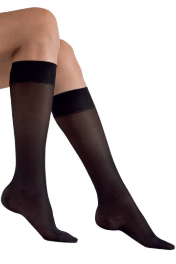 VIVA® Kniestrümpfe 140den Fein-Stützstrumpf in schwarz