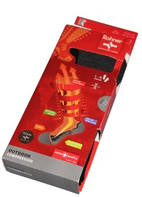 Die hochwertigen Rohner Wandersocken "compression outdoor"