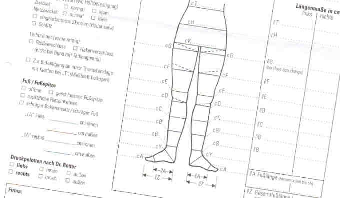 Messpunkte kompressionsstrümpfe Clearance