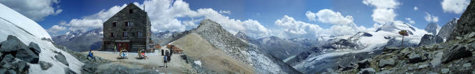 Panorama Alpentest bei der Britanniahütte