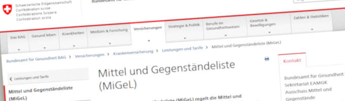 MiGeL - Mittel- und Gegenständeliste