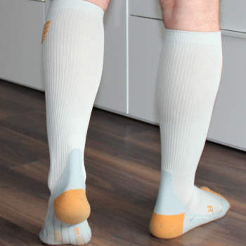 CEP Run Socks von hinten mit Ferse und Sohle