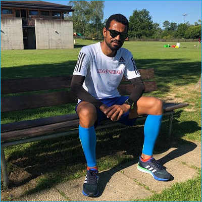 Tadesse Abraham mit CEP Ultralight Sleeves