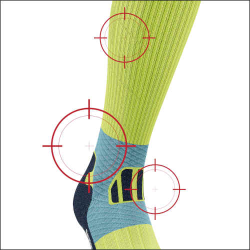 Trail Socken mit Kompression und Infinity X-Treme Zone