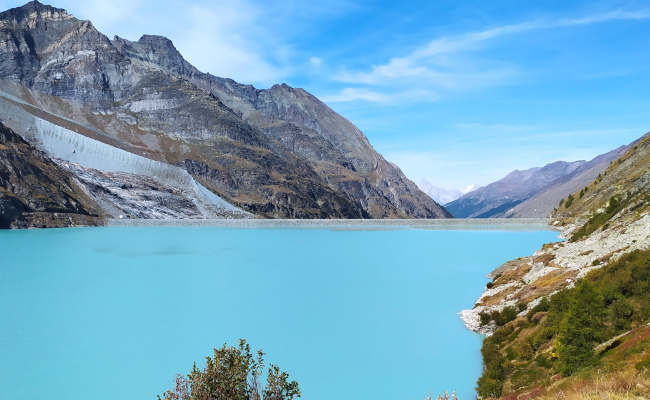 Tageswanderung am Mattmarksee im Wallis