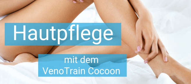 VenoTrain Cocoon Kompressionsstrumpf von Bauerfeind mit Haupflege