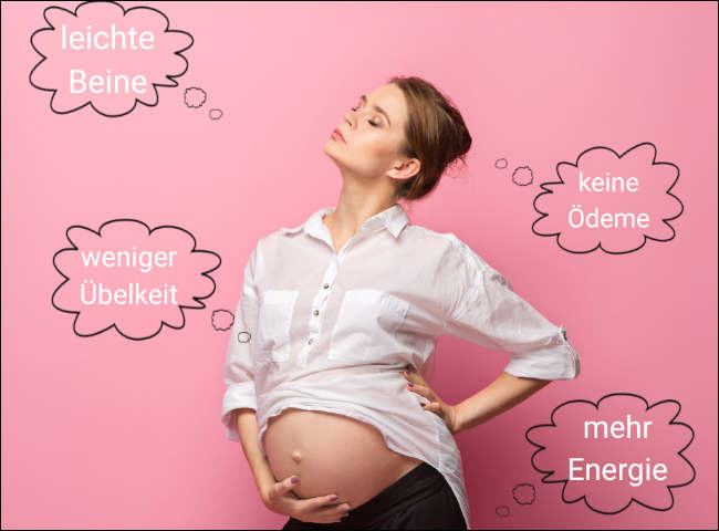 Gründe zur Anwendung von Kompressionsstrümpfen während der Schwangerschaft