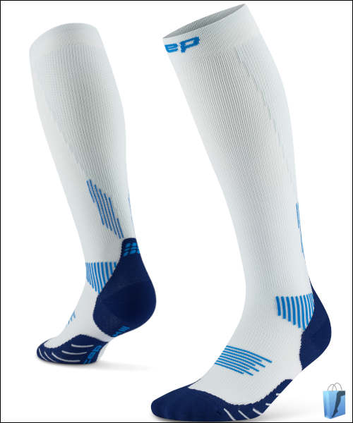 CEP Core Run Compression Socks Tall 5.0 in weiss