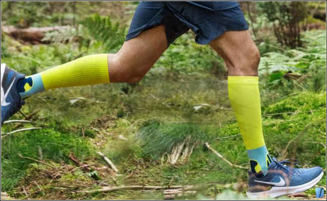 Trail Compression Socks, Anwendung im Wald