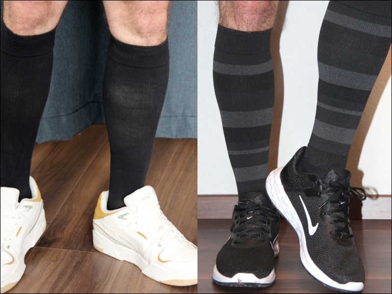 Direkter Vergleicht der beiden Sigvaris Herrensocken