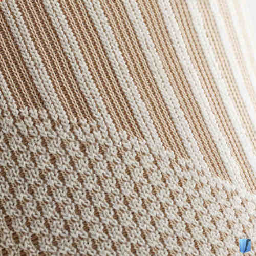 Detailaufnahme des Merino-Kompressions-Gestrick