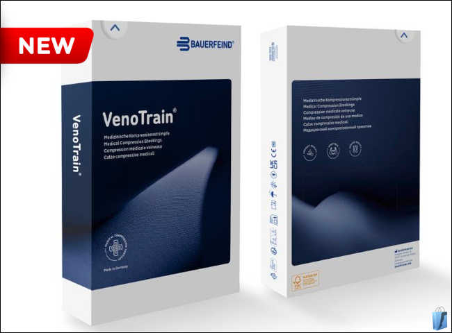VenoTrain Kompressionsstrümpfe in neuer Verpackung