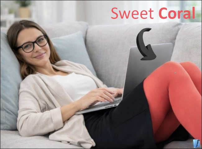 Sylvie trägt die neue Trendcolor Sweet Coral von Juzo