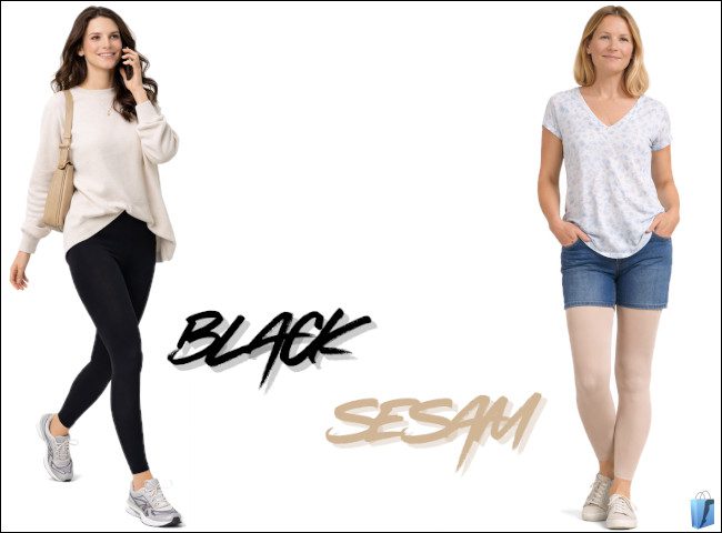 Klassische Farben für den Alltag: schwarz und sesam