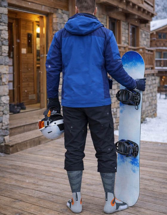 Ansicht der Bauerfeind Ski Performance Compression Socks von hinten