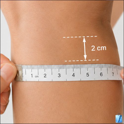 Messen des Unterknieumfang cD