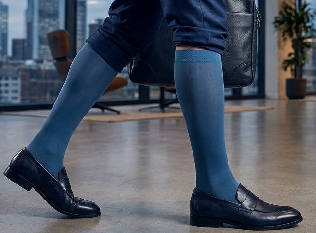 Juzo Soft in Casual blue