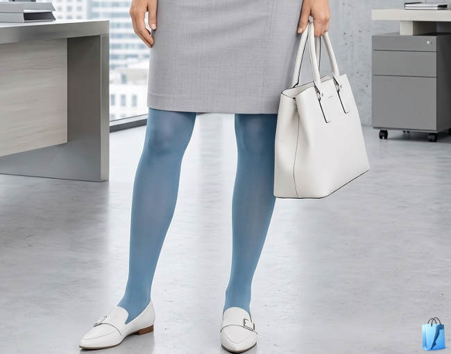 Icy Blue verkörpert Minimalismus - Erhältlich bei allen Juzo Trendstrümpfen