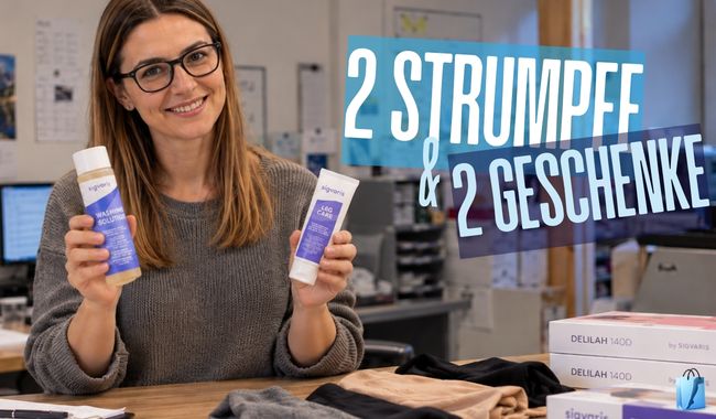 Zwei Paar Strümpfe zum Wechseln