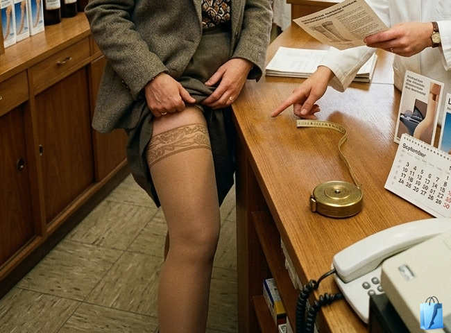 Venosan 4002 Kompressionsstrumpf im Jahre 1994 - der erste Strumpf mit Tactel und Lycra.